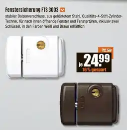 V Baumarkt Fenstersicherung FTS 3003 Angebot