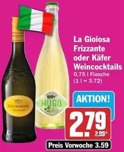 AEZ La Gioiosa Frizzante oder Käfer Weincocktails Angebot