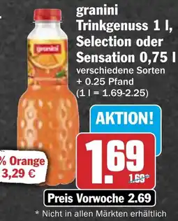 AEZ granini Trinkgenuss, Selection oder Sensation Angebot