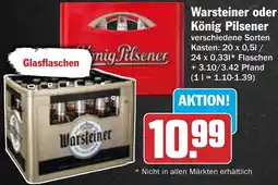 AEZ Warsteiner oder König Pilsener Angebot
