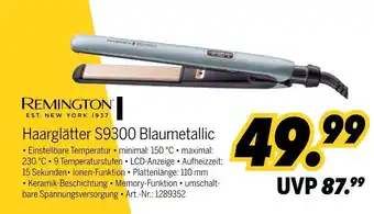 MEDIMAX Remington haarglätter s9300 blaumetallic Angebot