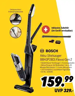 MEDIMAX Bosch akku-stielsauger bbh3p2801 flexxo gen 2 Angebot