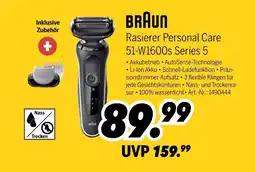 MEDIMAX Braun rasierer personal care 51-w1600s series 5 Angebot