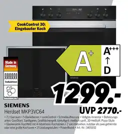 MEDIMAX Siemens herdset mkp3vc64 Angebot