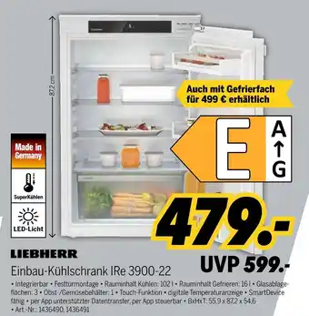 MEDIMAX Liebherr einbau-kühlschrank ire 3900-22 Angebot