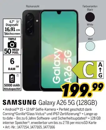 MEDIMAX Samsung galaxy a26 5g (128gb) Angebot