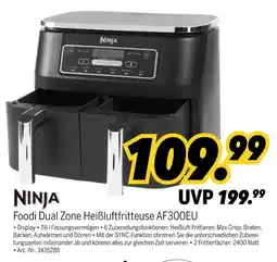 MEDIMAX Ninja foodi dual zone heißluftfritteuse af300eu Angebot