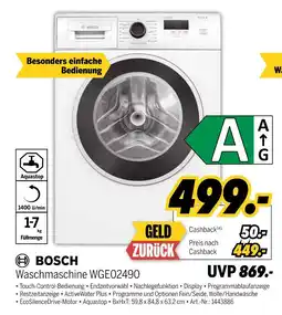 MEDIMAX Bosch waschmaschine wge02490 Angebot