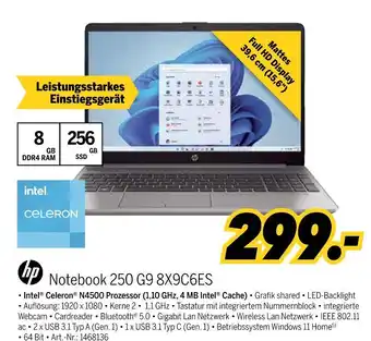 MEDIMAX Hp notebook 250 g9 8x9c6es Angebot