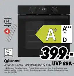 MEDIMAX Bauknecht autarker einbau-backofen bba285pu1k Angebot