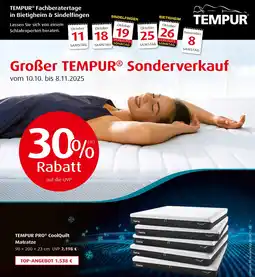Hofmeister Tempur coolquilt matratze Angebot