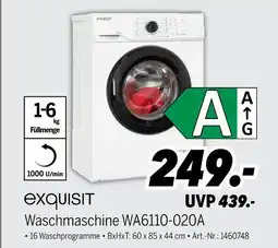 MEDIMAX Exquisit waschmaschine wa6110-020a Angebot