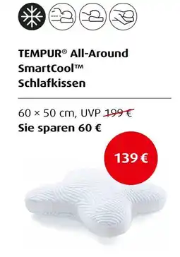 Hofmeister Tempur all-around smartcool schlafkissen Angebot