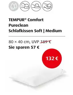 Hofmeister Tempur comfort pureclean schlafkissen soft | medium Angebot