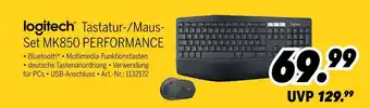 MEDIMAX Logitech tastatur-/maus-set mk850 performance Angebot
