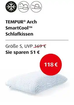 Hofmeister Tempur arch smartcool schlafkissen Angebot