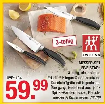 Hofmeister Zwilling messer-set 'five star' Angebot