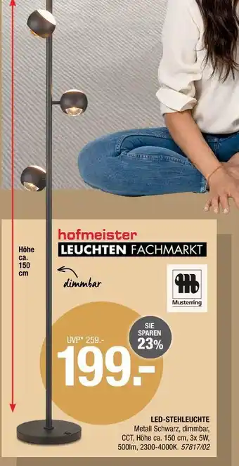 Hofmeister Hofmeister led-stehleuchte Angebot