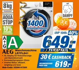 Expert Aeg waschmaschine lr7fl841 Angebot