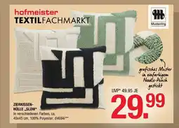 Hofmeister Musterring zierkissen-hülle „slow“ Angebot
