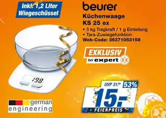 Expert Beurer küchenwaage ks 25 ex Angebot