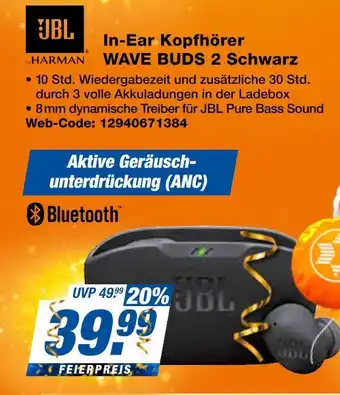 Expert Jbl in-ear kopfhörer wave buds 2 schwarz Angebot