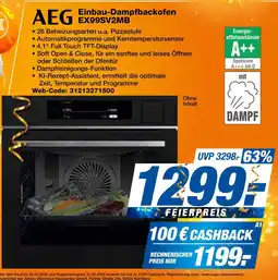 Expert Aeg einbau-dampfbackofen ex99sv2mb Angebot