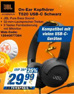 Expert Jbl on-ear kopfhörer t520 usb-c schwarz Angebot