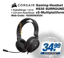 Expert Corsair gaming-headset hs35 surround v2-multiplattform Angebot