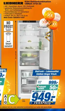Expert Liebherr kühl-gefrierkombination cbnsfc 572i-22 Angebot