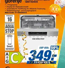 Expert Gorenje einbau geschirrspüler gi673c60x Angebot