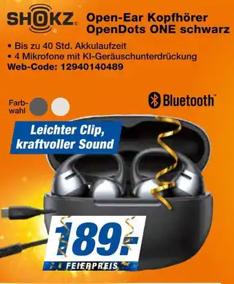 Expert Shokz open-ear kopfhörer opendots one schwarz Angebot
