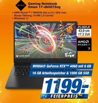 Expert Omen gaming notebook omen 17-db0575ng Angebot