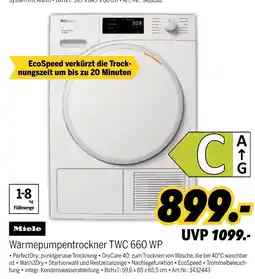 MEDIMAX Miele wärmepumpentrockner twc 660 wp Angebot