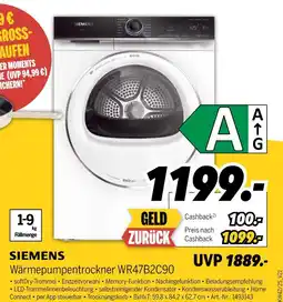 MEDIMAX Siemens wärmepumpentrockner wr47b2c90 Angebot