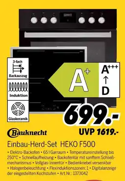 MEDIMAX Bauknecht einbau-herd-set heko f500 Angebot
