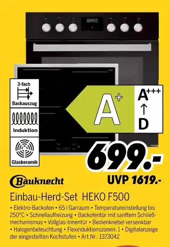 MEDIMAX Bauknecht einbau-herd-set heko f500 Angebot