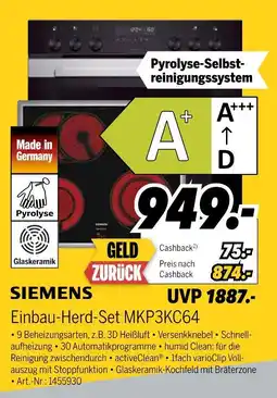 MEDIMAX Siemens einbau-herd-set mkp3kc64 Angebot