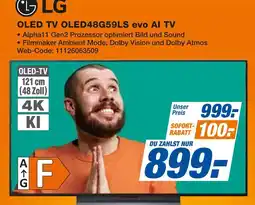 Expert Lg oled tv oled48g59ls evo ai tv Angebot
