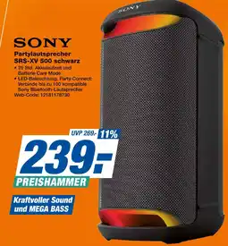 Expert Sony partylautsprecher srs-xv 500 schwarz Angebot
