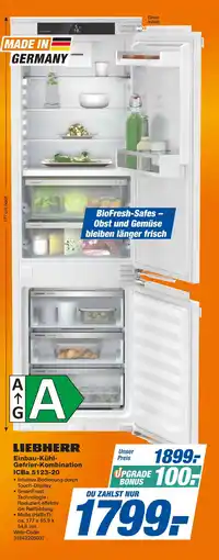 Expert Liebherr einbau-kühl-gefrier-kombination icba 5123-20 Angebot