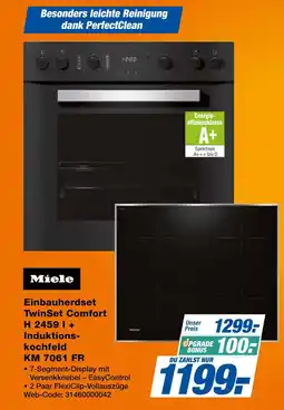 Expert Miele einbauherdset twinset comfort h 2459 i + induktionskochfeld km 7061 fr Angebot