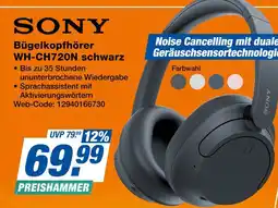 Expert Sony bügelkopfhörer wh-ch720n schwarz Angebot