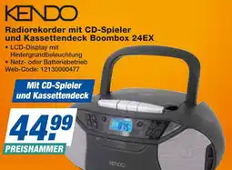 Expert Kendo radiorekorder mit cd-spieler und kassettendeck boombox 24ex Angebot