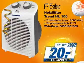 expert Techno Land Fakir Heizlüfter Trend HL 100 Angebot