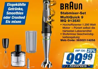 expert Techno Land BRAUN Stabmixer-Set MultiQuick 9 MQ 9135XI Angebot