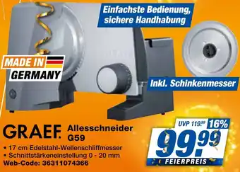 expert Techno Land GRAEF Allesschneider G59 Angebot