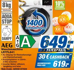 expert Techno Land AEG Waschmaschine LR7FL841 Angebot