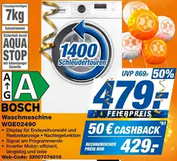 expert Techno Land BOSCH Waschmaschine WGE02490 Angebot