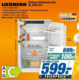 expert Techno Land LIEBHERR Einbau-Kühlschrank IK 39Vc00 Angebot